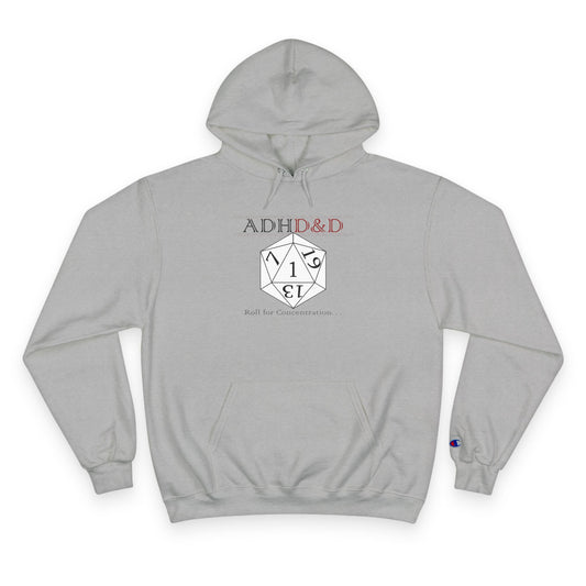 ADHD & D20 Hoodie — Funny Gamer Dungeons & Dragons Champion Sweatshirt