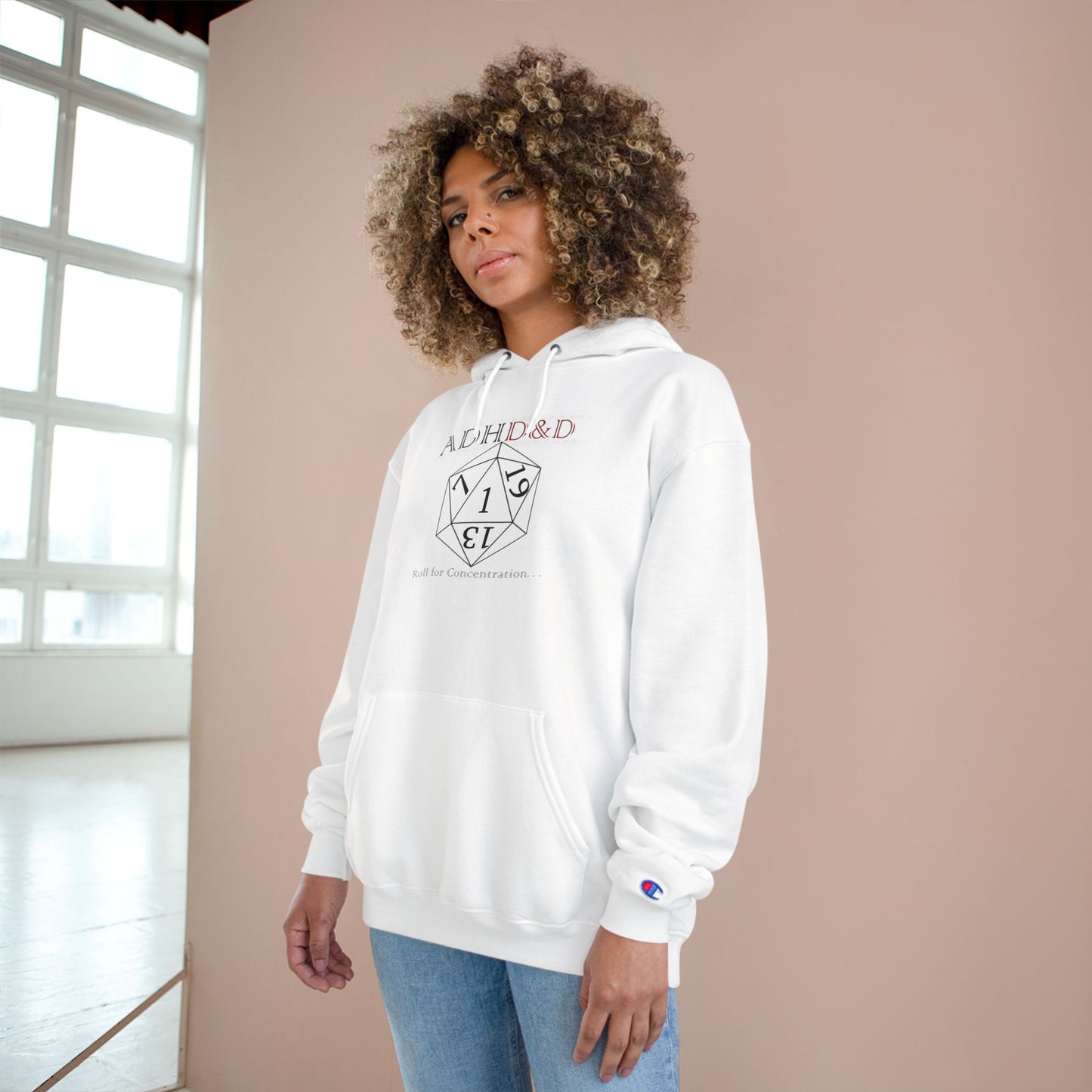 ADHD & D20 Hoodie — Funny Gamer Dungeons & Dragons Champion Sweatshirt