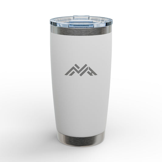 MHA Riva 20oz Engraved Stainless Tumbler — Insulated Travel Cup with Minimal Mountain Logo
