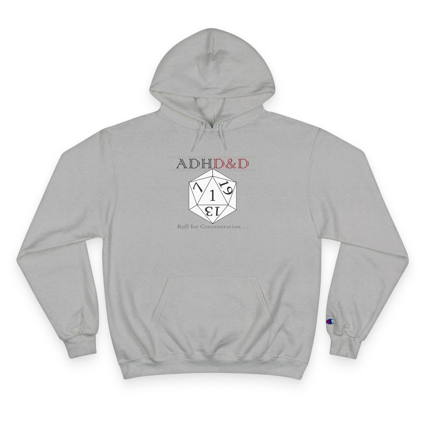 ADHD & D20 Hoodie — Funny Gamer Dungeons & Dragons Champion Sweatshirt
