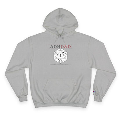 ADHD & D20 Hoodie — Funny Gamer Dungeons & Dragons Champion Sweatshirt