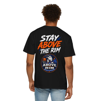Above the Rim Basketball T-Shirt — "Stay Above the Rim"