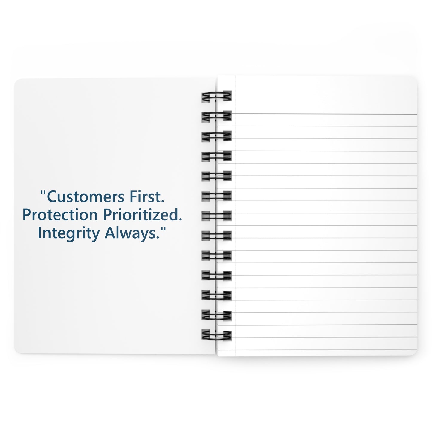 Myers-Hill Agency logo Spiral Notebook | Corporate Branded Journal