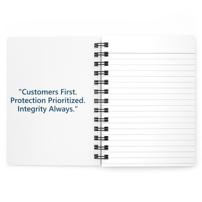 Myers-Hill Agency logo Spiral Notebook | Corporate Branded Journal