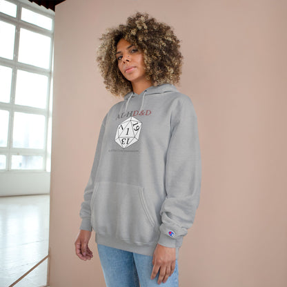 ADHD & D20 Hoodie — Funny Gamer Dungeons & Dragons Champion Sweatshirt