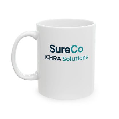 SureCo ICHRA Solutions Branded Ceramic Coffee Mug — 11oz & 15oz Promotional Office Mug